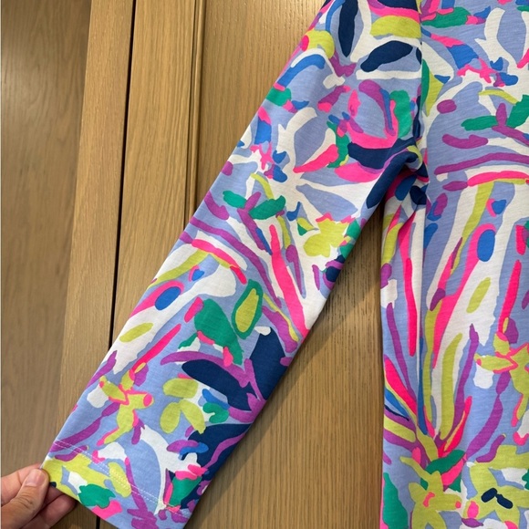 Lilly Pulitzer Colorful Floral Quarter Sleeve Pima Cotton Tee Dress / small - Picture 3 of 10